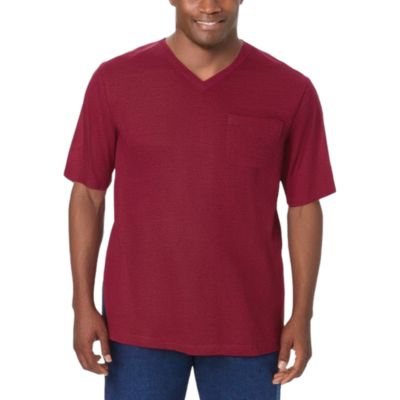 Легкая футболка KingSize Big - Tall с удлиненным V-образным вырезом не дающая усадки 5090₽