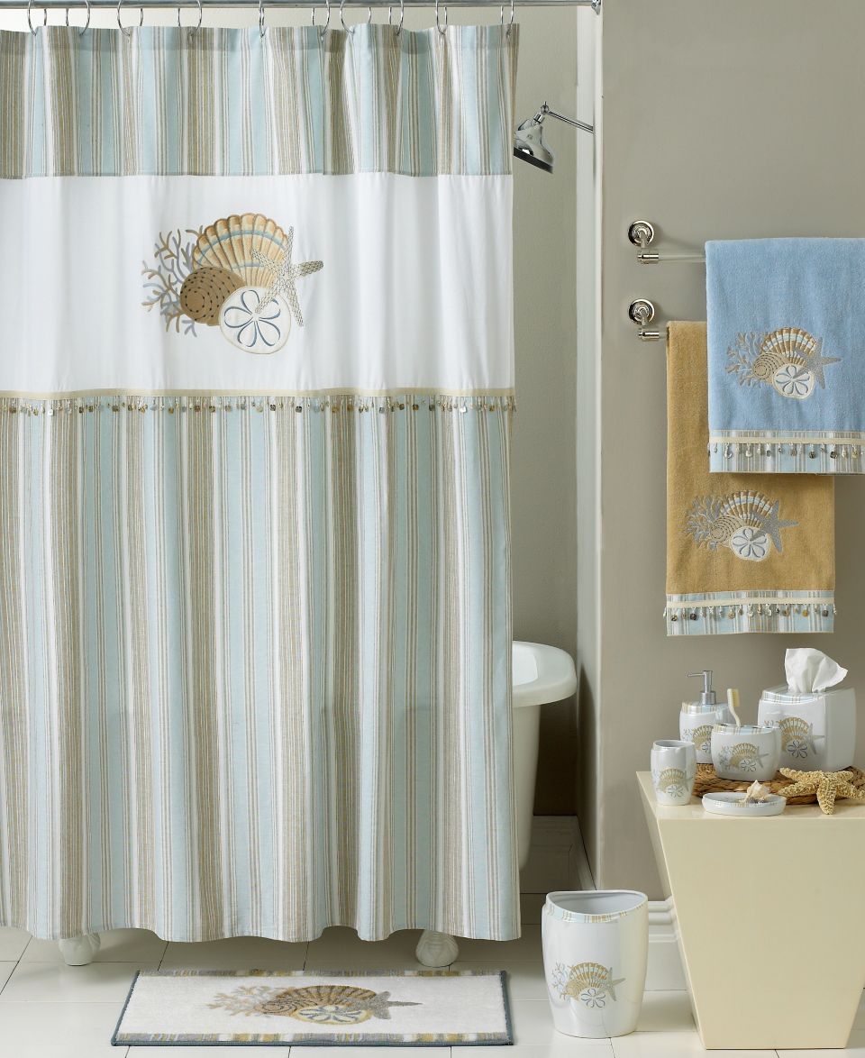 Avanti Bath Accessories, By The Sea Shower Curtain