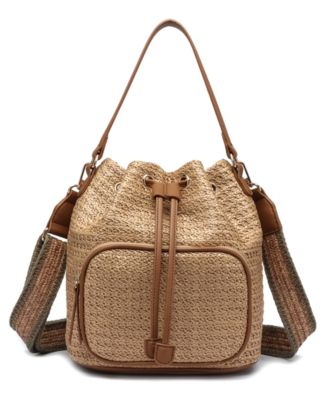 КАК МЕЧТЫ Как Гармония Грез Соломенное ведерко-сумка через плечо 12390₽