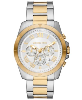 Мужские двухцветные часы Michael Kors с хронографом Alek из нержавеющей стали диаметром 44 мм