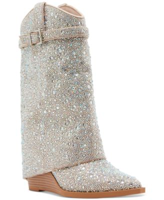 Ботильоны Madden Girl Joe со стразами на танкетке с манжетами в западном стиле