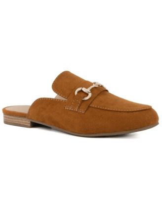 Сахарные женские мокасины Beckette Mule на плоской подошве