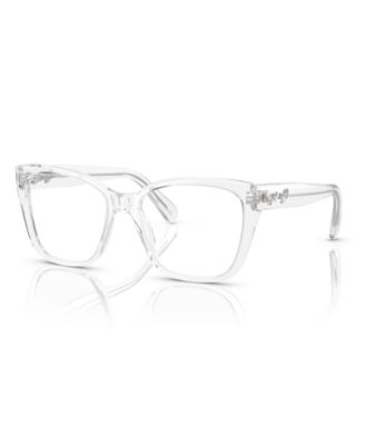 Женские очки Swarovski из пластика неправильной формы SK2008 цвета слоновой кости/кремовый