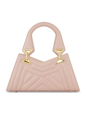 Угловатая стеганая сумка из кожи Напа Mac Duggal