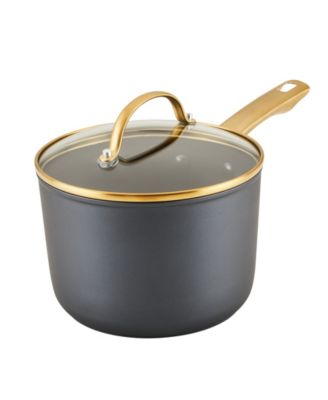 Кованая индукционная керамическая кастрюля с антипригарным покрытием Farberware с крышкой объемом 3 литра