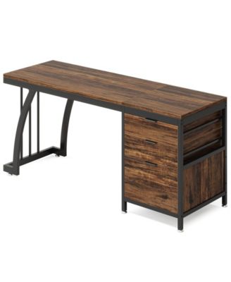 Компьютерный стол Tribesigns с выдвижными ящиками, 59-дюймовый компьютерный стол для домашнего офиса