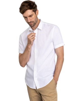 Мужская льняная рубашка с коротким рукавом Vustra 13790₽