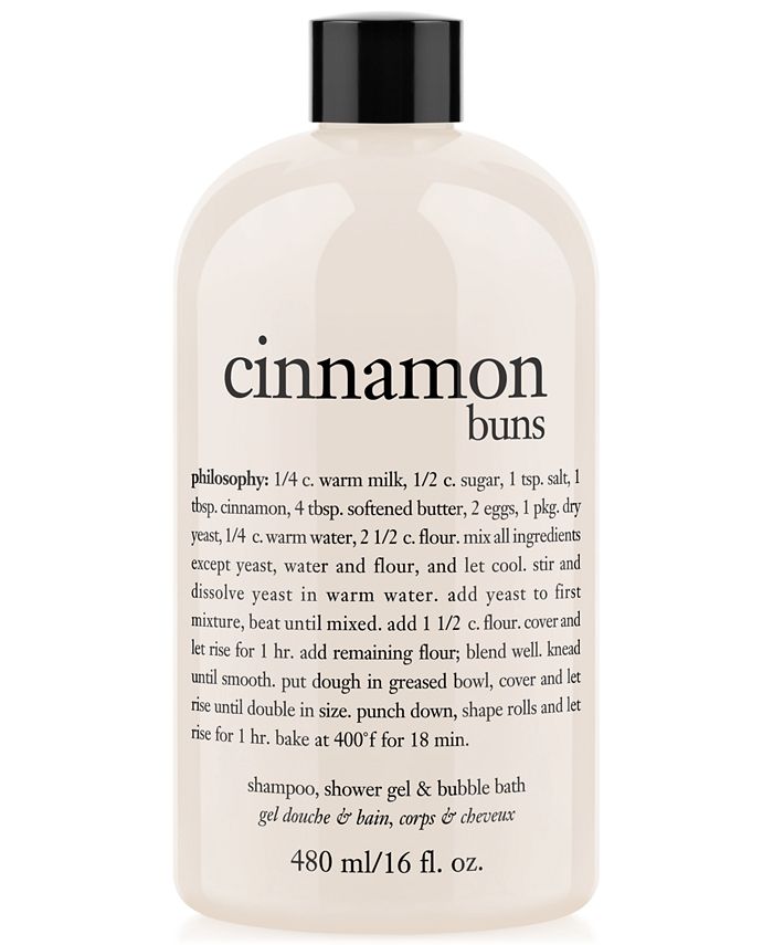 philosophy cinnamon buns ultra rich 3in1 shampoo, body wash, and bubble bath, 16 oz. & Reviews
