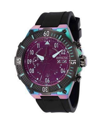 Мужские многофункциональные кварцевые часы Invicta 39901 Aviator с черным циферблатом