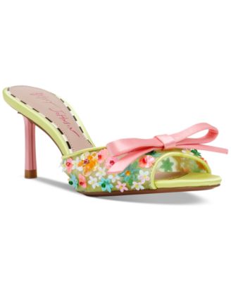 Женские шлепанцы на шпильке Betsey Johnson Naddia Ditzy с цветочным рисунком 19890₽