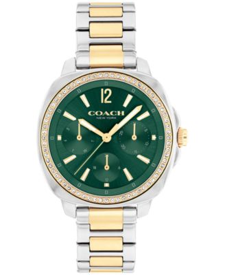 Женские двухцветные часы COACH Kitt с браслетом из нержавеющей стали 34 мм