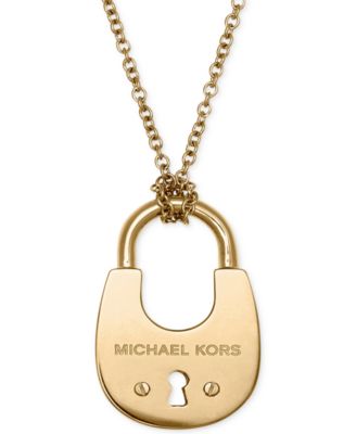 michael kors padlock necklace