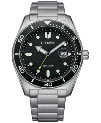 Мужские часы-браслет Citizen Eco-Drive из нержавеющей стали, 43 мм