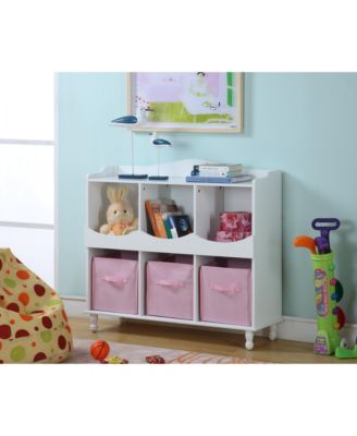 Шкаф для хранения King's Brand 6 Cubby, белый белый