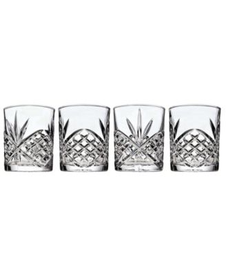 Двойные старомодные бокалы Godinger Dublin Crystal, набор из 4 бокалов