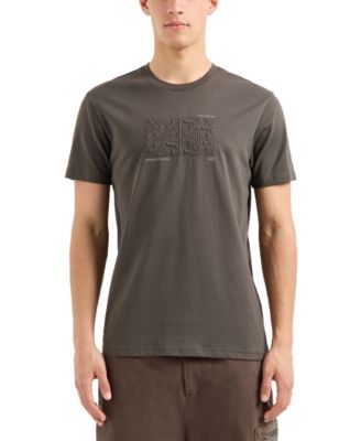 Мужская футболка AX Armani Exchange с коротким рукавом и круглым вырезом вышитая графическим рисунком 14990₽