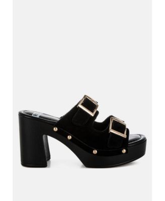 Сабо на платформе Rag - Co Zoane с шипованной двойной пряжкой 15590₽