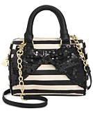  Betsey Johnson Mini Bow Quilted Satchel