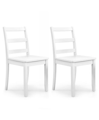 Обеденные стулья Gymax Набор из 2 деревянных кухонных стульев для столовой для гостиной