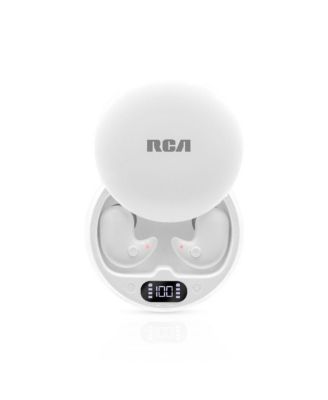 Беспроводные наушники RCA Wave-80 True, время воспроизведения 20 часов, аудио высокого разрешения, белый
