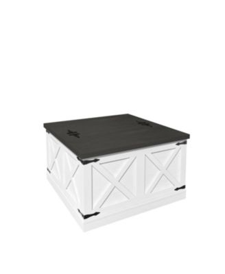 Журнальный столик Boyel Living Square со скрытым местом для хранения и откидной подъемной столешницей для гостиной