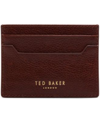 Кожаный бумажник Ted Baker Pebble цвета коньяка