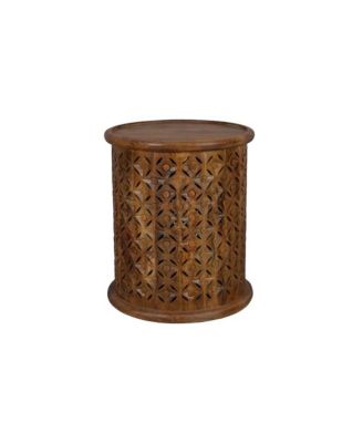 Небольшой торцевой столик для барабана Jofran Decker из потертых твердых пород дерева Global Drum