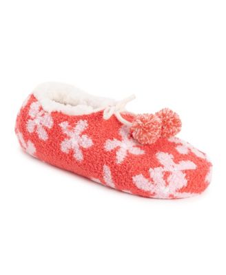 Женские уютные тапочки-балетки MUK LUKS Muk Luks с подкладкой из шерпа