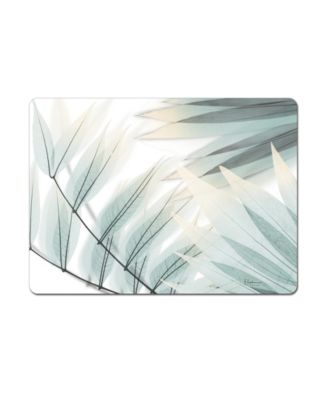 Пробковые салфетки из оргалита с тропической листвой CounterArt, набор из 4 штук