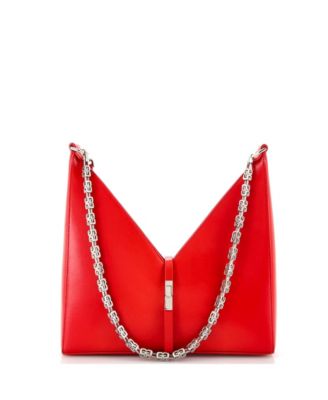 Бывшая в употреблении маленькая кожаная сумка Givenchy с вырезами