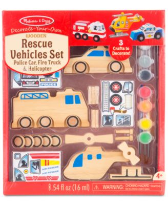melissa and doug rescue vehicle set