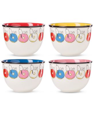 Ленокс повар Снупи фарфоровых десертных тарелок, Набор из 4