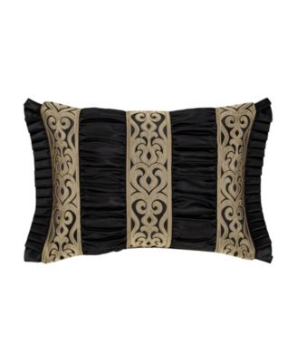 Декоративная подушка J Queen New York Bolero Boudoir, 15 x 20 дюймов, черная