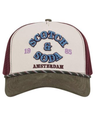 Мужская легкая регулируемая кепка дальнобойщика с надписью SCOTCH & SODA
