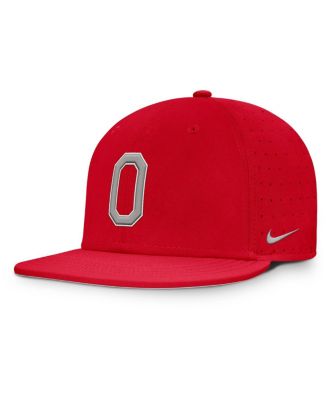 Мужская приталенная шляпа Nike True Performance от Nike Scarlet Ohio State Buckeyes On-Field Dugout
