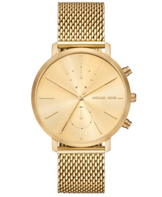 Мужские многофункциональные часы Michael Kors Blake из золотистой сетки, 42 мм