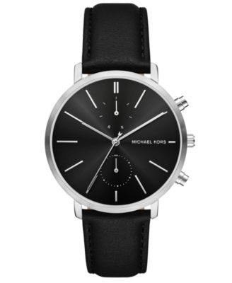 Мужские многофункциональные часы Michael Kors Blake из черной кожи, 42 мм