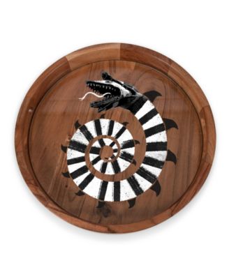 Сервировочный поднос для бариста Toscana Beetlejuice Sandworm со стеклянной вставкой