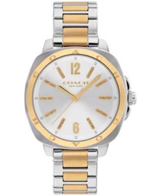 Женские двухцветные часы COACH Kitt с браслетом из нержавеющей стали, 34 мм