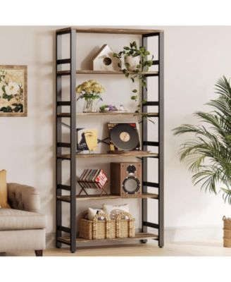 Книжная полка, ширина полки 31,5 дюйма, 6-ярусный книжный шкаф, 110 фунтов на полку