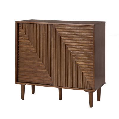 Высокий 3-дверный акцентный шкаф Hulala Home Alfred с регулируемыми полками