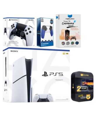 Консоль Sony PlayStation 5 Slim Disc 1 ТБ с доп. контроллером, белая