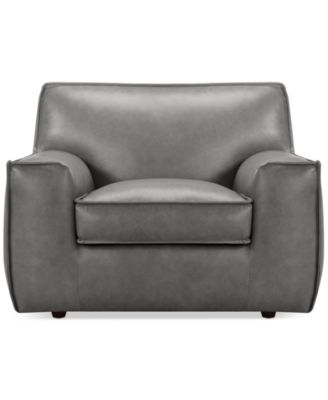 Кожаное кресло Glympton 44 дюйма, эксклюзивно в Macy's