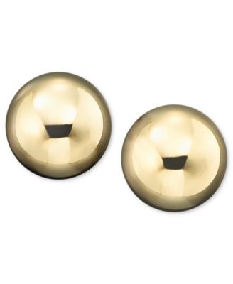 Macy's Gold Ball Stud Earrings (6mm) in 