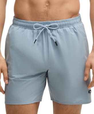 Мужской купальник с резиновым логотипом BOSS by Hugo Boss, синий