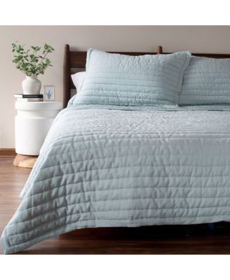 Комплект постельного белья Bokser Home из французского льна с канальным швом и имитацией - Полный комплект/Queen