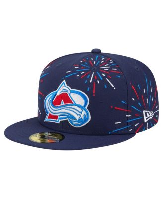 Мужская приталенная шляпа New Era темно-синего цвета Colorado Avalanche Americana Fireworks 59 размера 