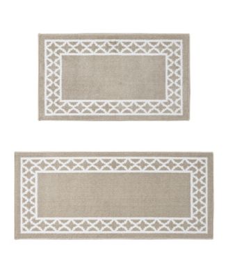 Шпалерный бордюр Nautica Collin с ворсом, 2 шт. Набор ковриков-дорожек