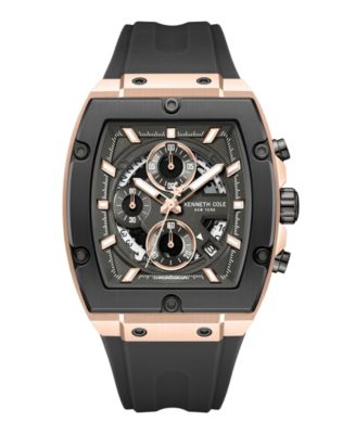 Мужские часы с хронографом Kenneth Cole New York, черные, 41 мм