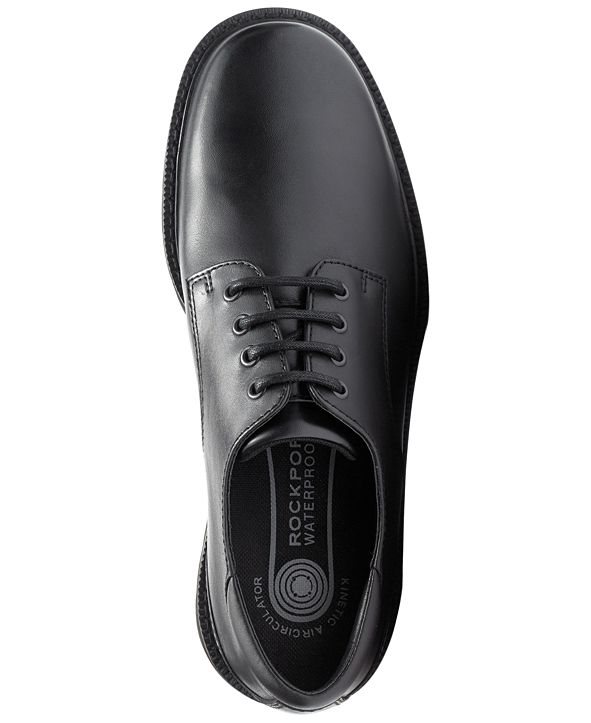 rockport northfield black waterproof lace up casual shoes